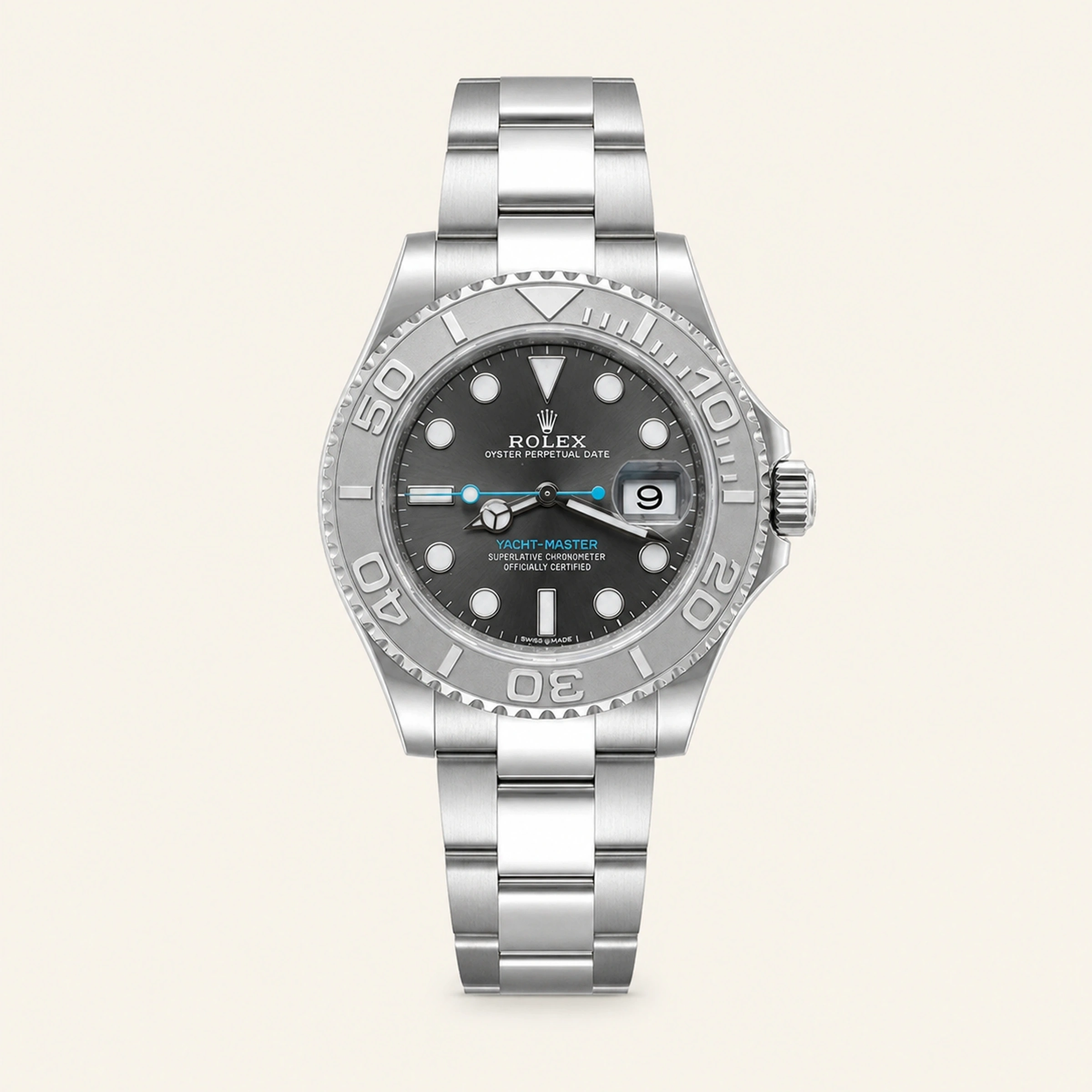 Rolex Yacht Master 40mm Rhodium Dial